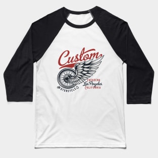 Pasadena Motorcycles Baseball T-Shirt